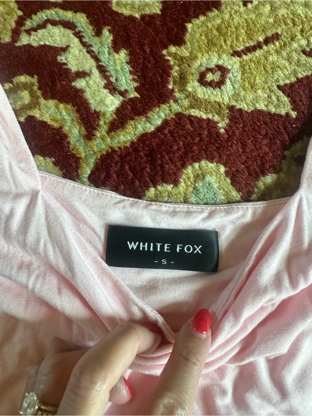 White Fox Boutique Light Pink Scoop Neck Tank - Picture 2 of 5